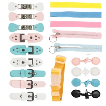 Planche occupée, accessoires de bricolage, jouets éducatifs Montessori pour bébé, boucle de verrouillage, petite ceinture, boucle en corne, fermeture éclair, Intelligence développée