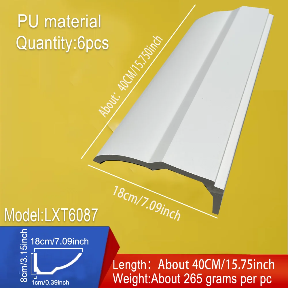 6 pieces of suspended ceiling concealed lighting decorative lines imitating gypsum lamp trough lines