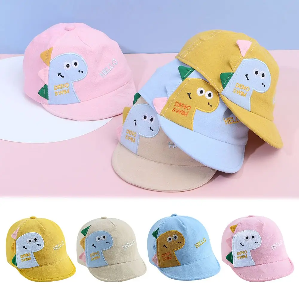 Summer Mesh Cartoon Dinosaur Baby Baseball Cap Kids Boys Girls Sun Hat Outdoor Toddlder Children Adjustable Cap