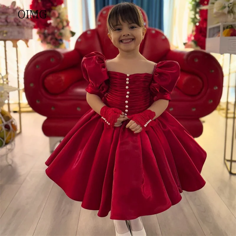 oimg-red-puff-sleeves-a-line-flower-girl-dresses-square-neck-tiered-wedding-party-dress-tea-length-birthday-dress-customized