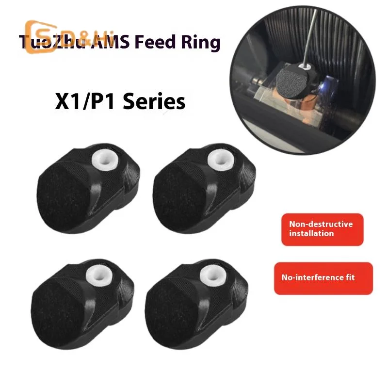 

4 шт. Panda AMS Guard 3D-принтер DIY аксессуары AMS обновления Panda AMS Guard входное кольцо протектор для Bambu Lab X1C P1S P1P