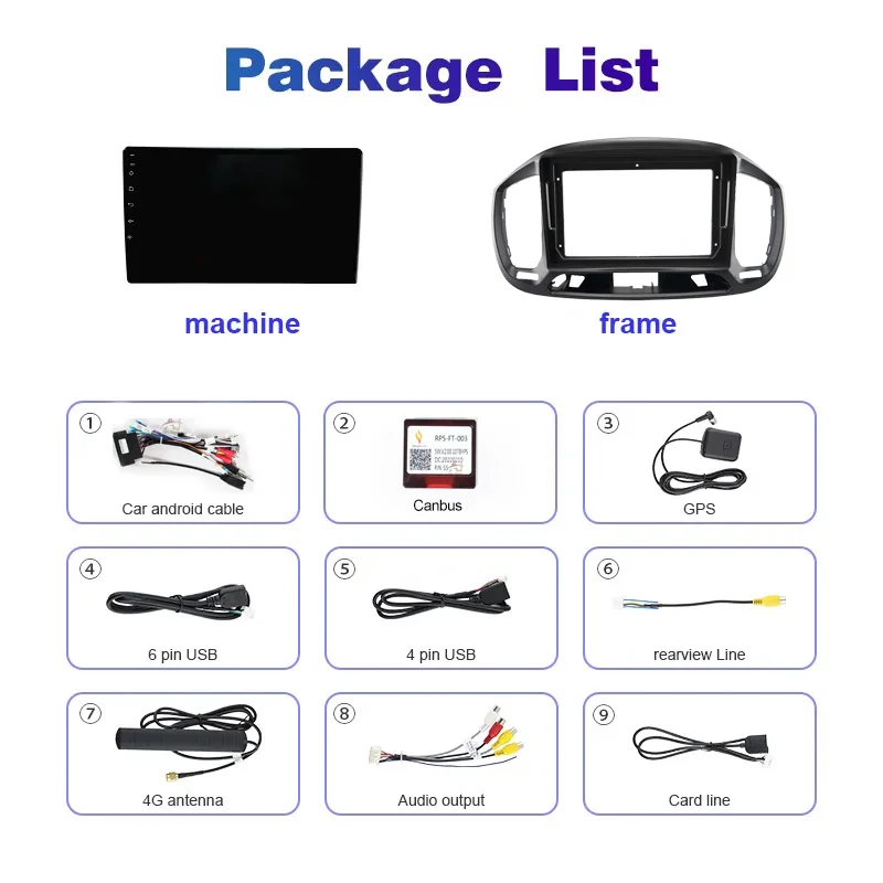 Qualcomm Android 16 For Fiat Uno 2014-2020 Car Radio Multimedia Video Player GPS Stereo CarPlay Auto Head Unit Navigation 4G BT