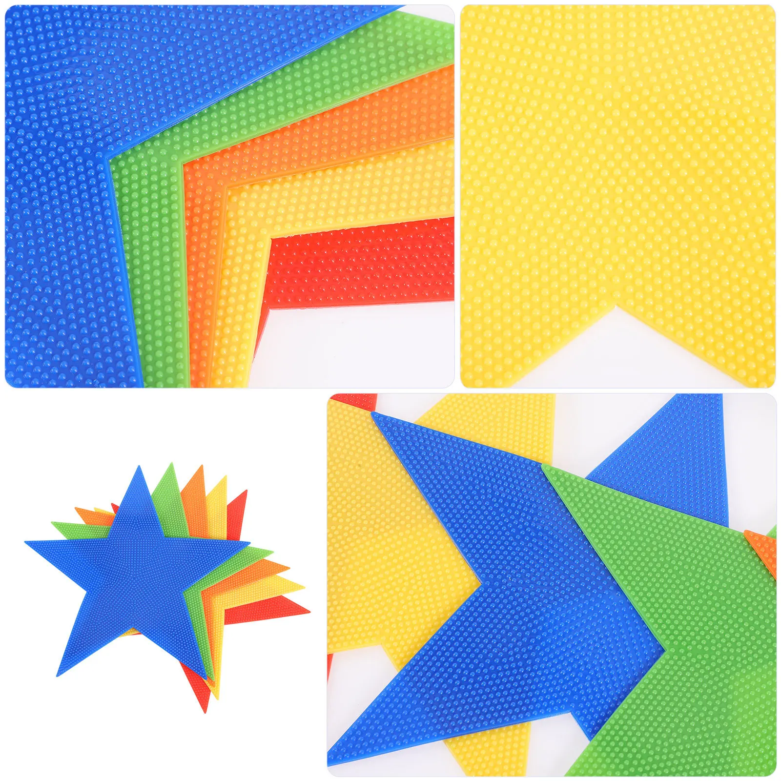 

5pcs Sports Court Carpet Markers Colorful Training Supplies For Football Soccer Basketball Agility Drills Pe Teacher Tools