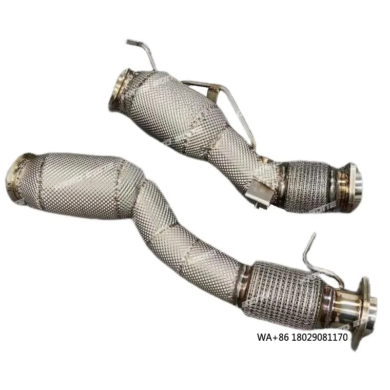 

Heat Shield Catted Exhaust Downpipe for X3M X4M F97 F98 S58 3.0L 2020 Downpipes