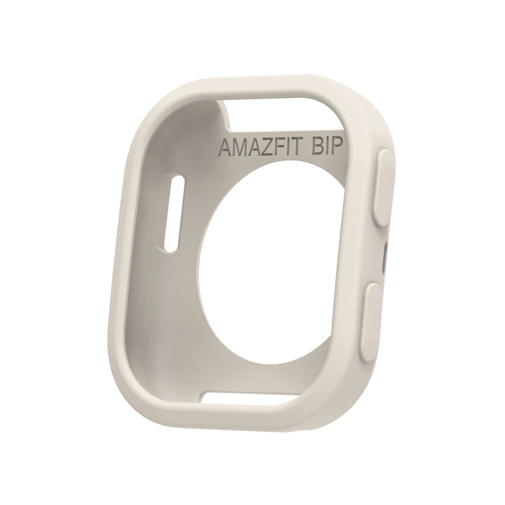1x silicone pára-choques protetor da pele escudo caso de silicone para huami amazfit bip6 bip 6 a2435 smartwatch protetor guarda capa macia