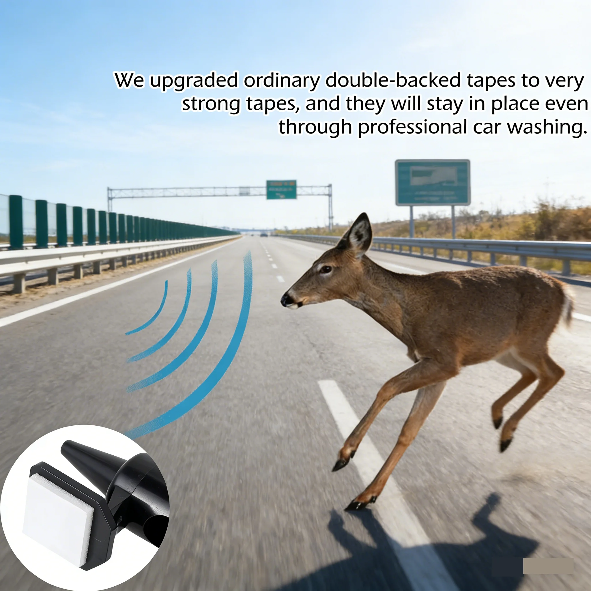 4pcs Car Animal Repellent Outdoor Safety Alarm Wind Whistling Alarm Deer Whistle Alarm Ultrasonic Deer Repellent
