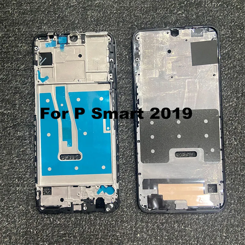 New For Huawei P Smart 2019 Middle Frame Front Bezel Cover Metal Chassis Housing Back Plate LCD Holder