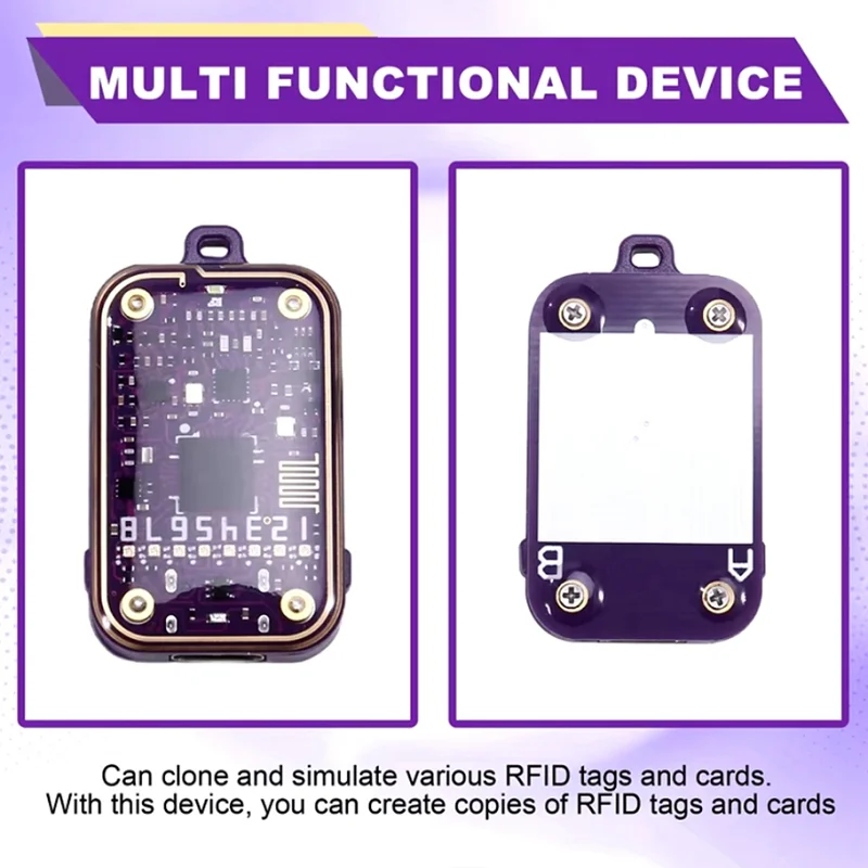 HIHI RFID Smart Chip Reader Chameleon Ultra Smart Card Emulator EM125KHZ IC 13.56Mhz Decode RFID Writer IC ID Tag Duplicator