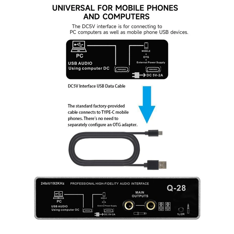 carte-son-d'enregistrement-portable-plug-and-play-enregistrement-sur-ordinateur-interfaces-d'audes-usb-pour-podcasters-studio