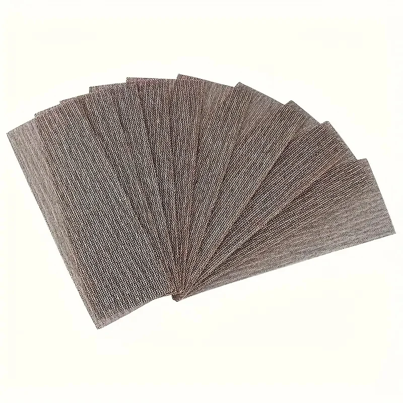 Papel de lija Rectangular, 10 Uds., accesorios, papel de lija al vacío, disco de lijado, papel abrasivo para herramientas de lijadora de 70x198mm