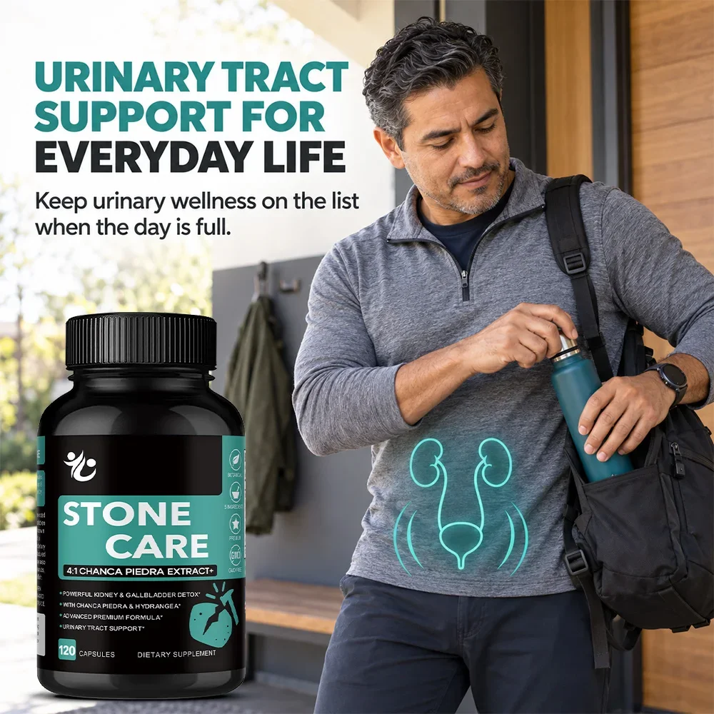 Chanca Piedra Stone Breaker with Celery Seed & Boron Daily for Kidney Gallbladder Detox Support, 120 Vegetarian Capsules