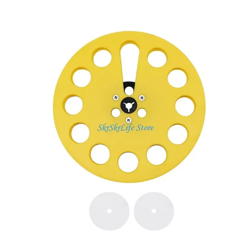 E65E Open-Face 7in Tape Wheel with 2 Support Washers, Plastic Winding Part for Tape Deck Changeover and Transfer Tasks