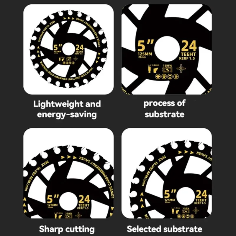 

【VALUE MONEY】Литиевое электрическое пильное полотно, 5 дюймов, эффективное энергосбережение для деревообработки, дисковая пила для циркулярной резки