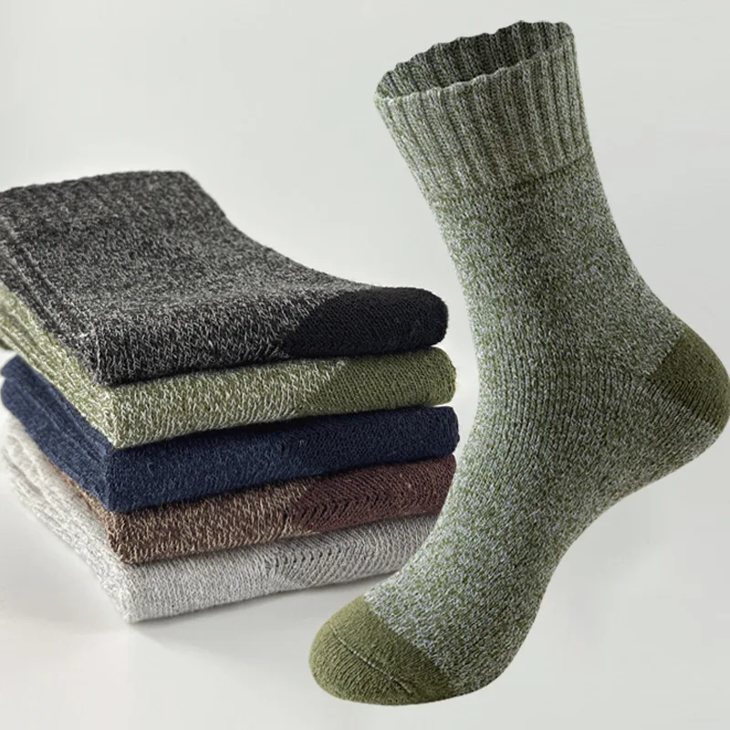5 أزواج الربيع والخريف موضة جديدة امتصاص العرق وتنفس الرجال الجوارب المتوسطة عادية مريحة تنوعا الرجال الجوارب