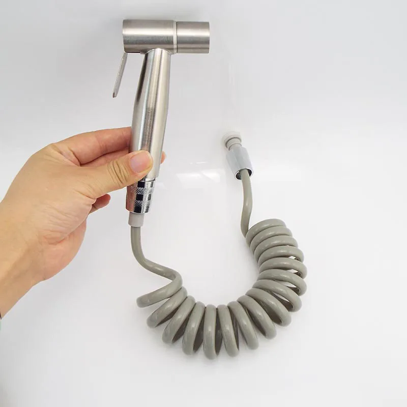 Bathroom Toilet hanging basket Bidet Sprayer water faucet Set Stainless Steel Shower Head Handheld protable wc Self Cleaning q1