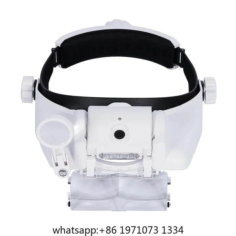 USB Rechargeable Glasses Loupe Watchmaker Repair Tool Glasses Magnifier LED Headband Magnifying Glass 1.5x 2x 2.5x 3x 3.5x 8