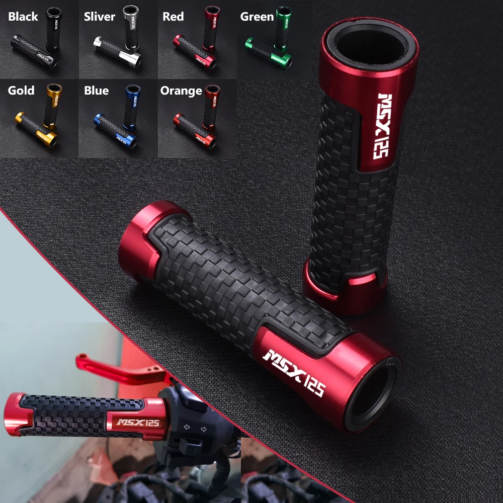 CNC Motorcycle Throttle Rubber Hand Bar Grips For Honda GROM MSX125 MSX 125 ABS 2017 2018 2019 2020 2021 Motorcycle Accessories