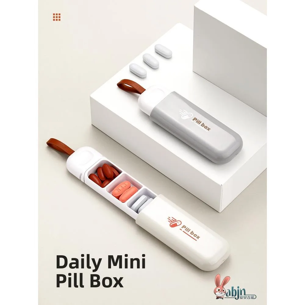 

Портативный органайзер для таблеток и капсул, компактный контейнер для хранения лекарств, разделитель на одну дозу на день