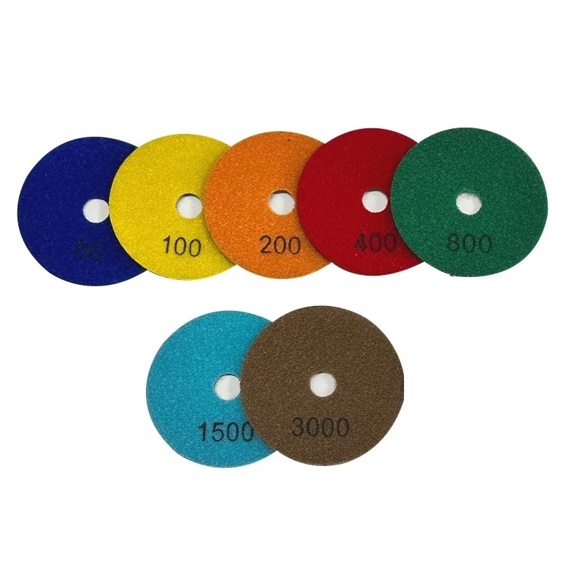 1pc 4 zoll 100mm Polieren Pad Trockenen Verwenden Flexible Schleif Disc Für Granit Marmor Quarzit Glas Stein polieren Schleif Werkzeuge