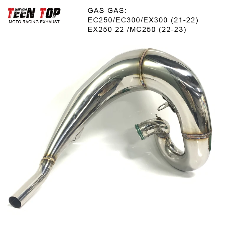 Offroad BiKe Exhaust For GAS GAS EC250/EC300/EX300 21-22 EX250/MC250 22-23 Steel Motorcycle Exhaust Front Pipe Escape Moto Tube