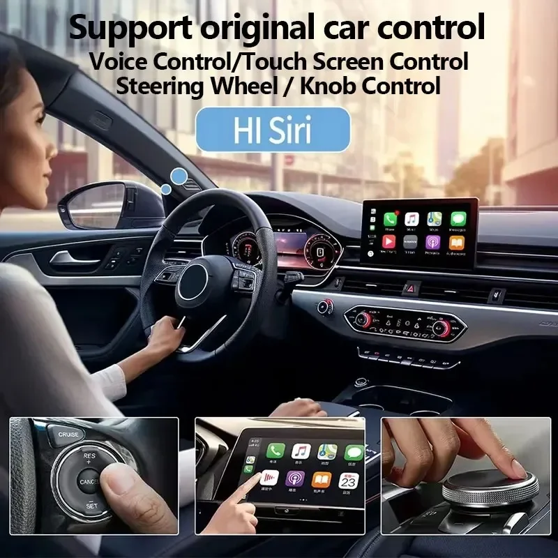 Wireless Adapter Smart Wireless CarPlay Android Auto USB Dongle WiFi Bluetooth Auto Connection OTA Upgrade for Original Cars