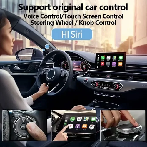Imagen 2 del producto Adaptador inalámbrico inteligente CarPlay Android Auto USB Dongle WiFi Bluetooth conexión automática actualización OTA para coches originales