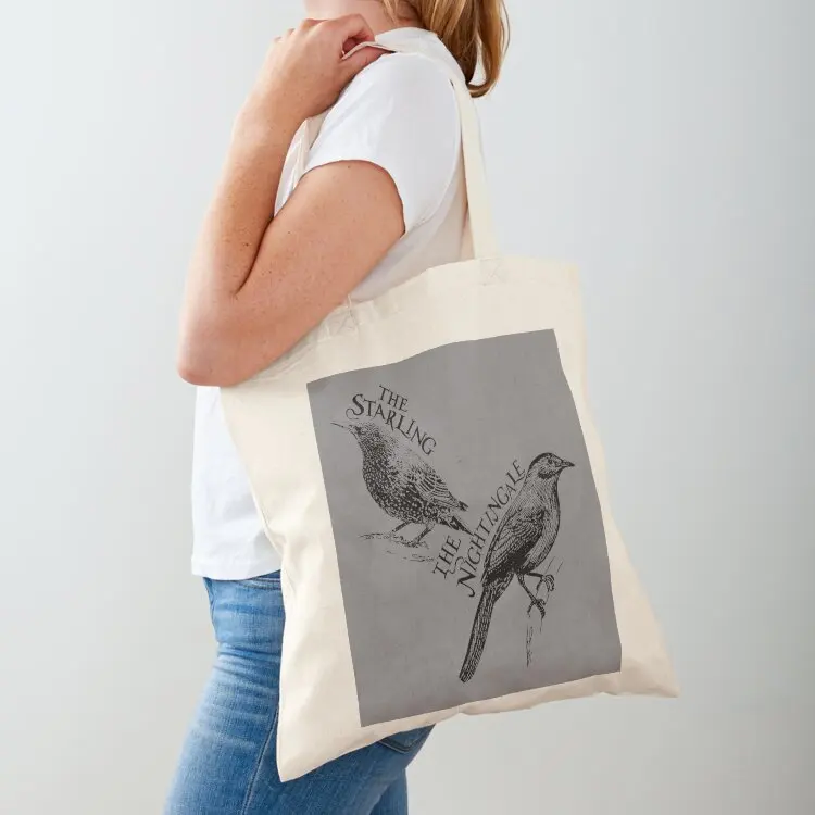 

Starling and Nightingale Tote Bag hand bag shoping bag custom fabric Portable shopping