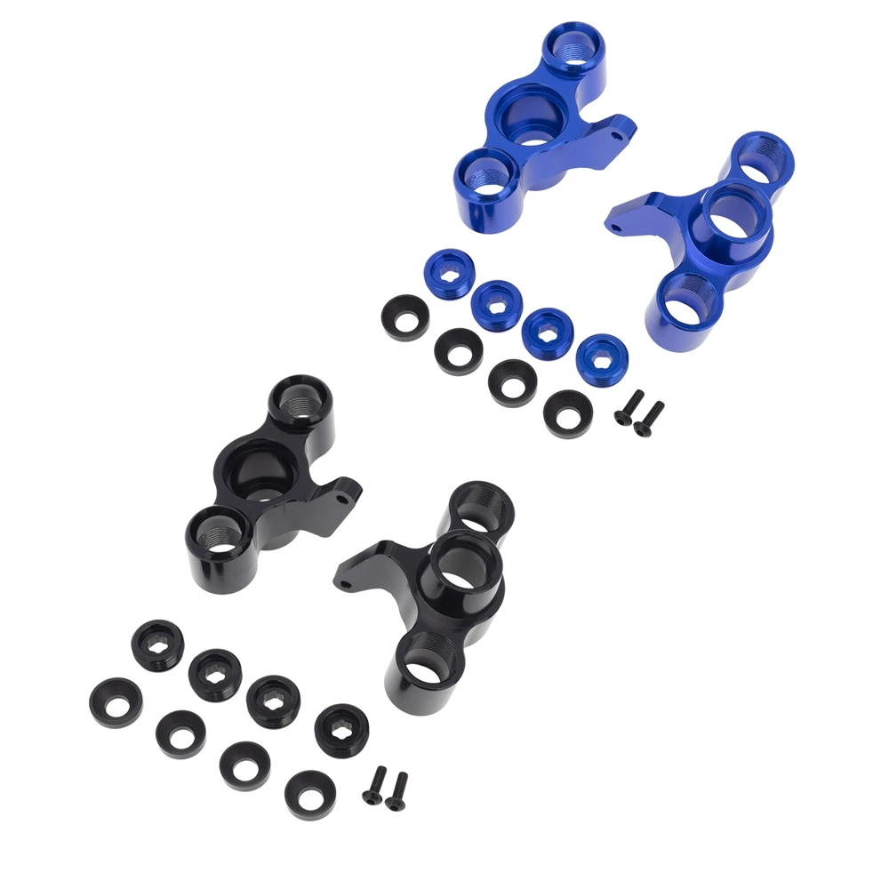 Metal Front Steering Blocks Steering Knuckle AR330505 for Arrma 1/8 Kraton Notorious Outcast 6S BLX Upgrade Parts,Black