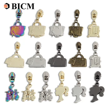 나일론 지퍼 백 장식용 지퍼 슬라이더, 지퍼 테이프 천 재킷, 포켓 지퍼 풀, 재봉 수리 키트, DIY 재봉 액세서리, 5 #