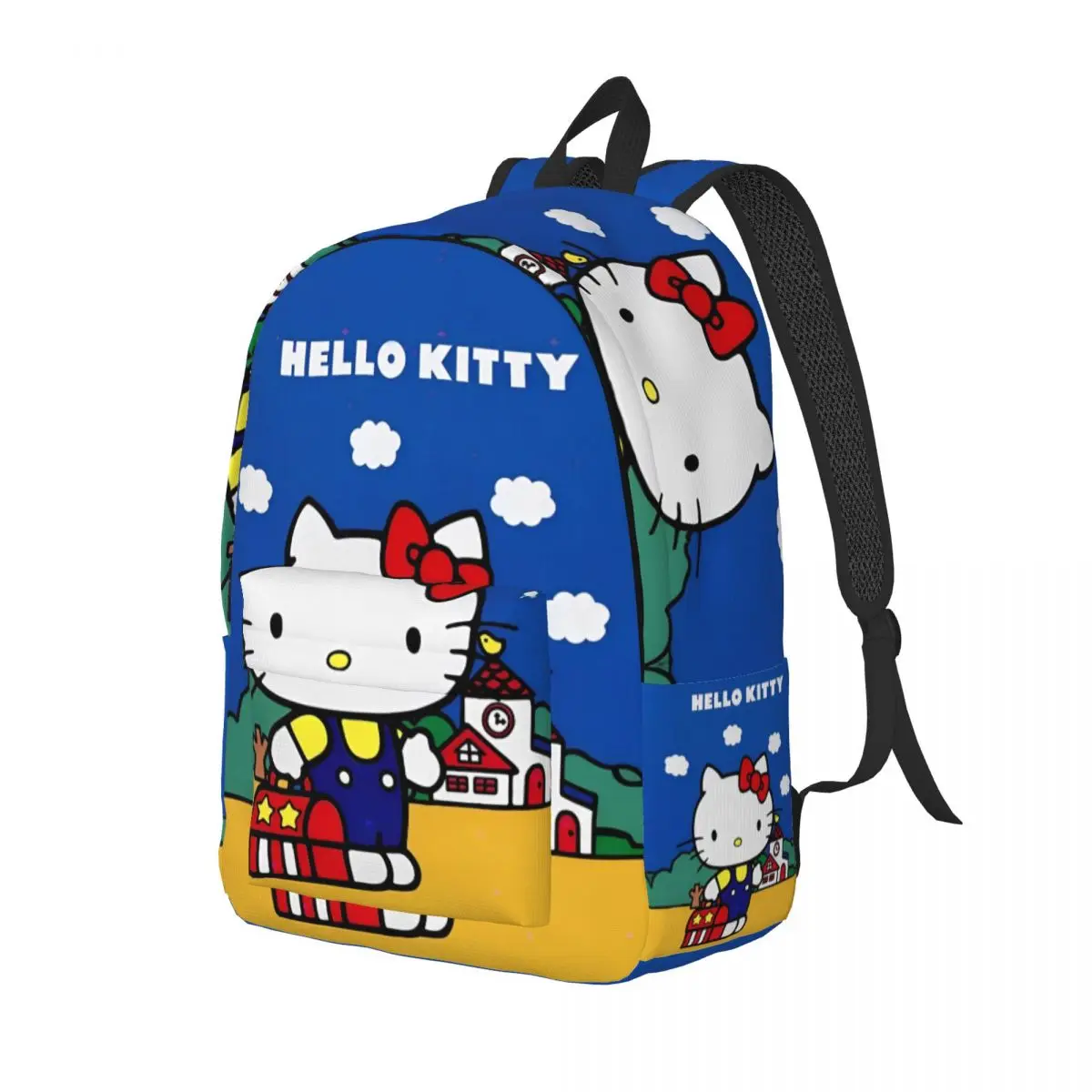 Cartoon Cute Hello Kitty Backpack for Men Women Cool Student Work Daypack HelloKitty Laptop Canvas Bags Lightweight