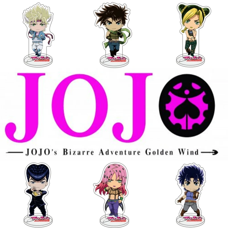 Jojo's bizarre adventure mini suporte acrílico diavolo césar antonio zeppeli anime figura colecionável modelo de exibição de mesa presentes
