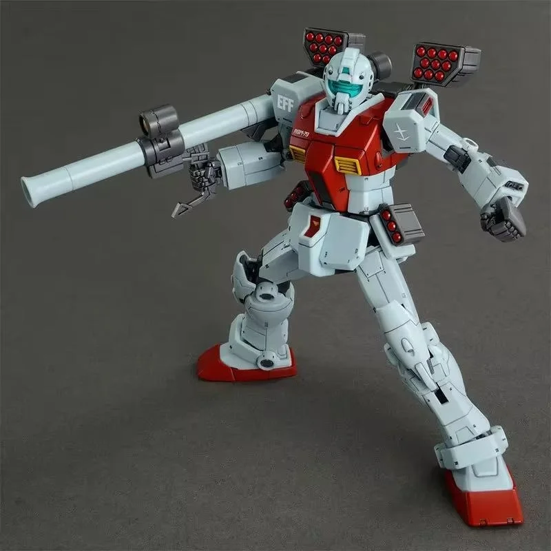 Gaoke 65714 HG 1/144 RGM-79 GM الكتف مدفع الصواريخ جراب الجمعية أطقم منمذجة عمل أرقام روبوت البلاستيك نموذج لعبة أطفال الهدايا