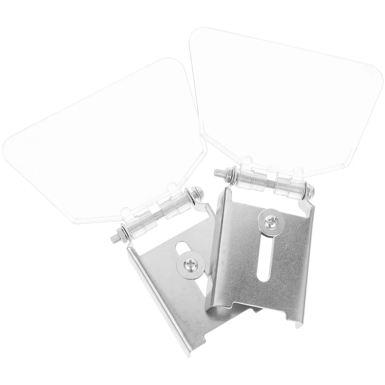 

1 Pair Bench Eye Shield Protective Guard Stainless Steel ABS Bench Guard Cover Stable Safety Shield for Grinding Machine