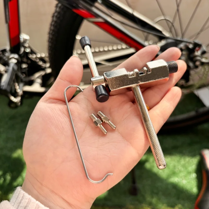 Kettenwerkzeug mit Ersatzstift, Fahrradkettenbrecher, Kettenlöser mit zusätzlichem Stift, Fahrradkettenhaken-Entferner, Reparaturwerkzeug – Detail 1
