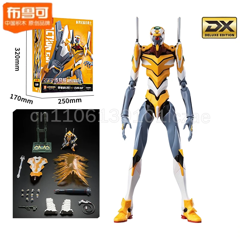 

BLOKEES EVA Anime Figure Neon Genesis EVANGELION Figures EVA00 01 02 Prototype Ayanami Rei Assembly Model Kit Doll Gift