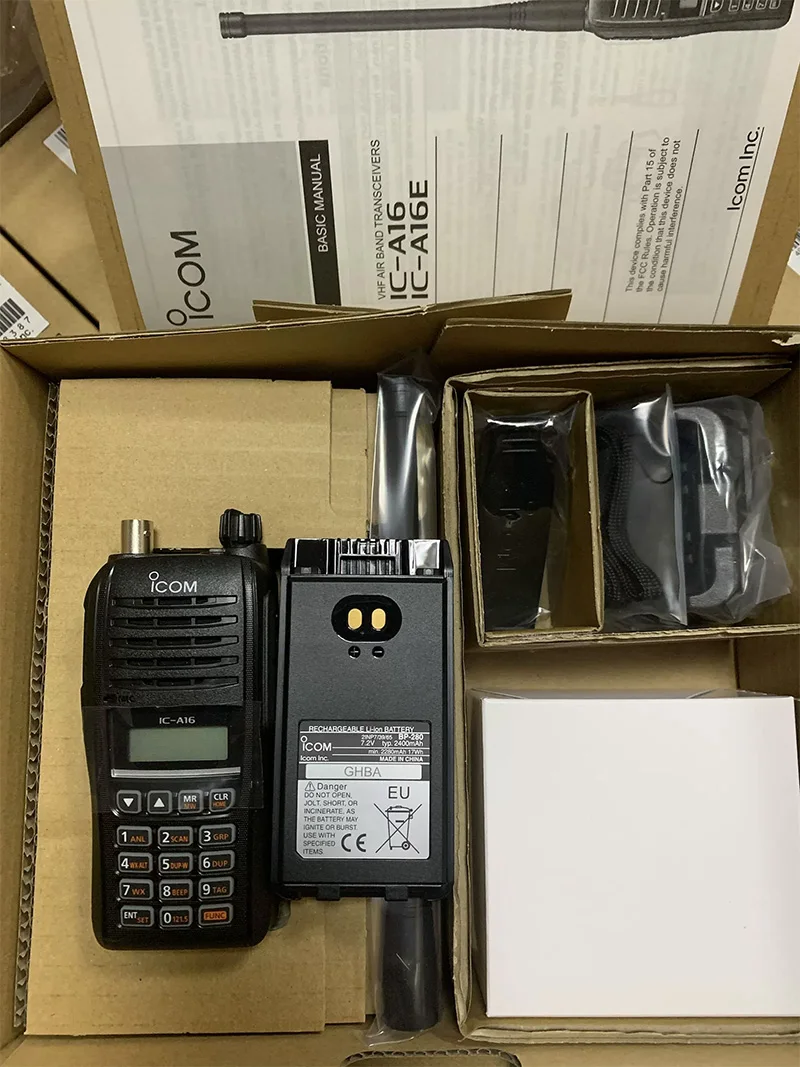 Original ICOM IC-A16. Aviation handheld walkie-talkie