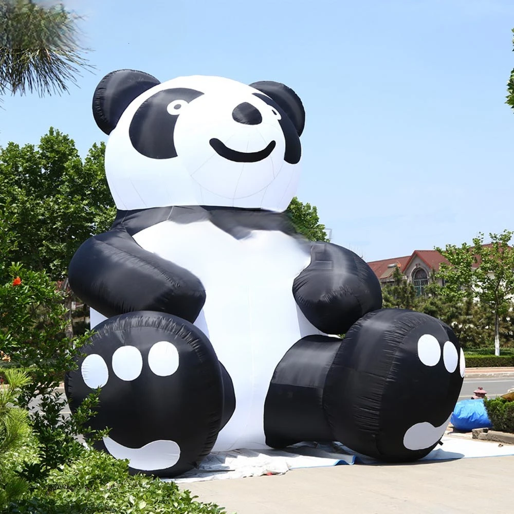 

panda bear Giant inflatable , animal cartoon mascot for advertising outdoor recreation facilities