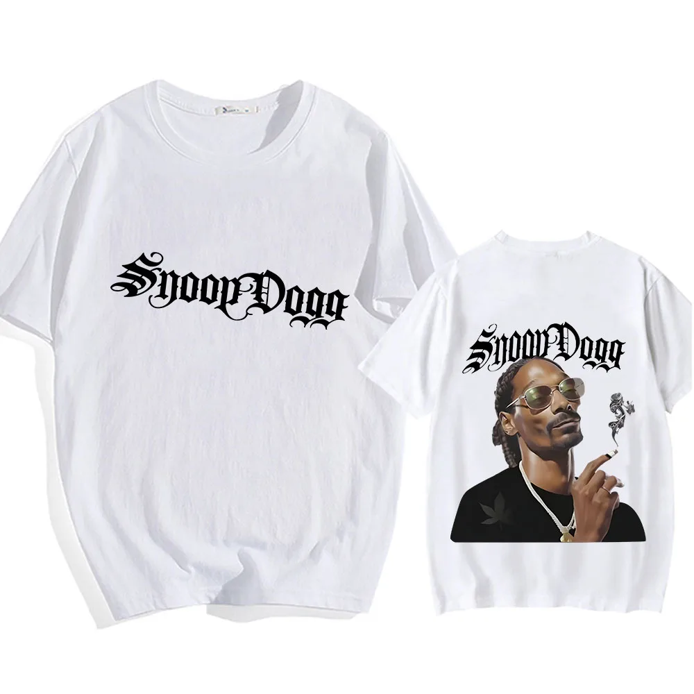 Snoop Dogg Back Printing T Shirt Short Sleeve Hip Hop Casual Tee-shirt For Spring/Summer Unisex Tshirt Sudaderas Manga Clothes