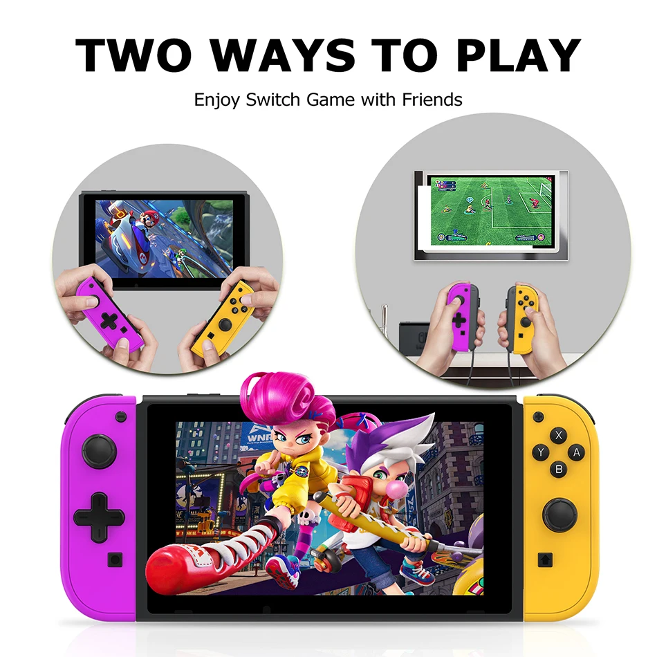 무선 블루투스 컨트롤러 게임패드, N 스위치용 핸들 그립 컨트롤러, 게임 스위치용 조이스틱 컨트롤