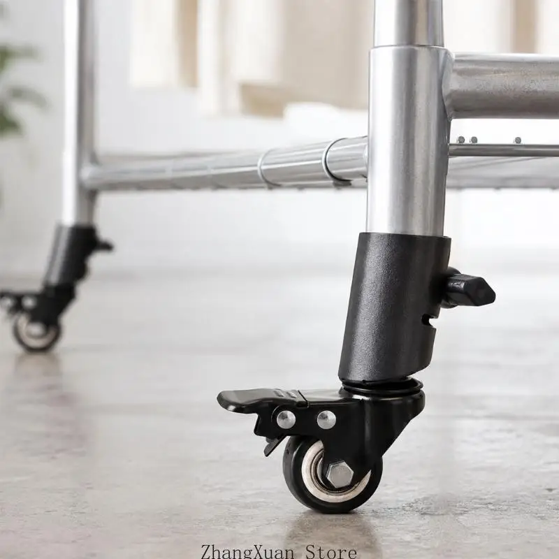 Möbelrollrad mit Einzelraddesign, Metallrahmen und Verriegelungssteuerung für Wagen, Regale und Gebrauchsgegenstände 3XUF – Detail 10