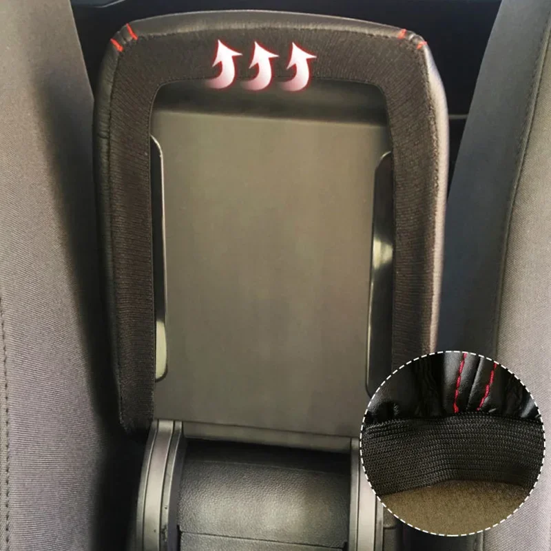 New PU Leather Car Armrest Box Center Console Lid Armrest Cover Car Accessories For VW Volkswagen Golf 6 MK6 2009-2012