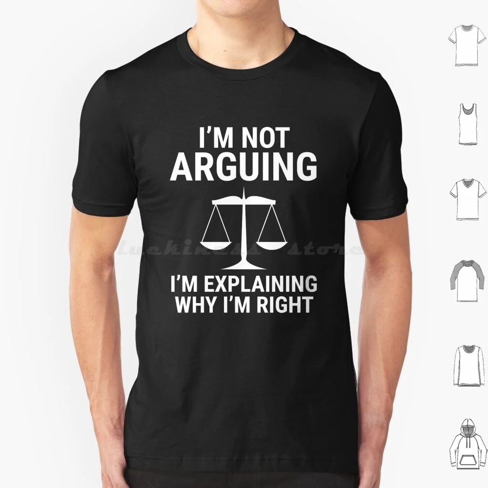 Avocat drôle je ne discute pas j'ai raison t-shirt grande taille 100% coton avocat école de droit diplômé étudiant de droit