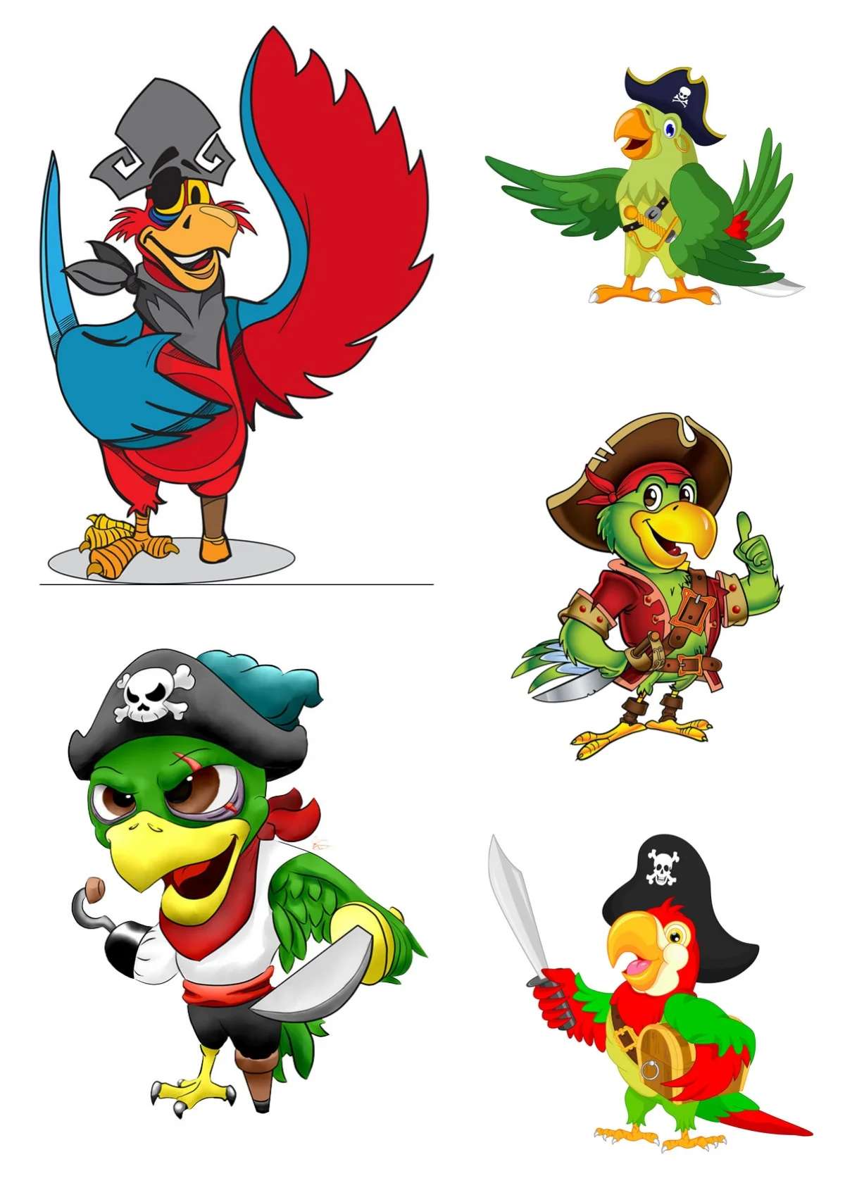 Funny Car Sticker Parrot Pirates   Vinyl Car Sticker Decal PVC Wholesale