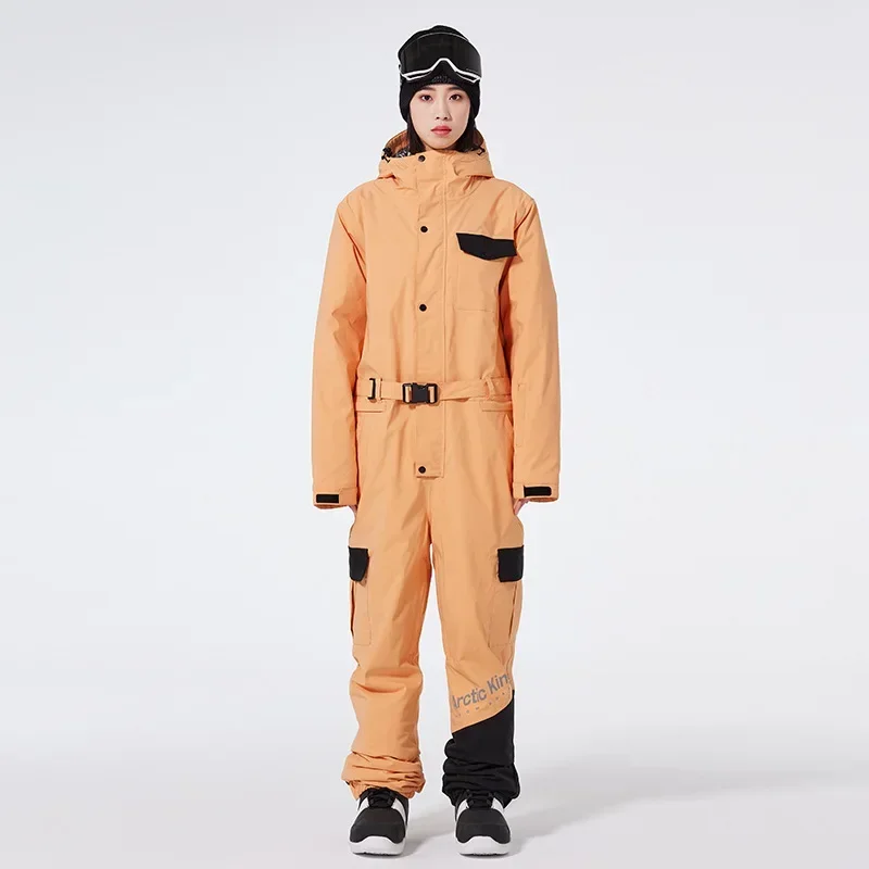 Nuova tuta invernale da uomo outdoor antivento calda giacca da neve traspirante snowboard da donna tuta da sci sportiva con cappuccio allentata casual