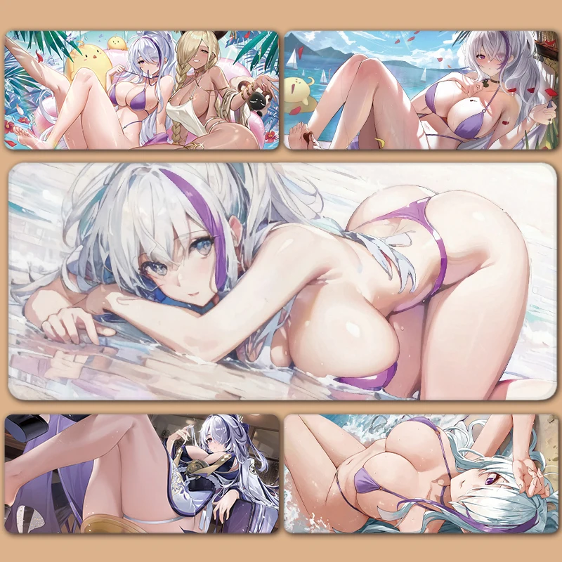 Azur Lane Hindenburg New Jersey Musashi Shinano Noshiro Agir Unzen Kearsarge XXL Large Mousepad Keyboard Pad  Mouse Pad