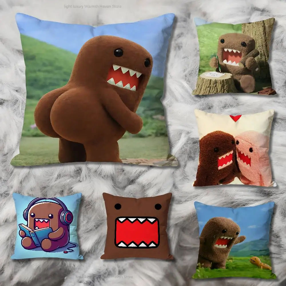 

Cute D-Domo K-Kun Various Sizes Square Pillow Case For Car Home Bedchamber Decor Custom Valentine gift