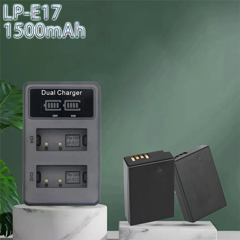 Batería PURFIELD LP-E17 de 1500 mAh LPE17 para Cámaras Canon EOS M3 750D 760D SLR RP 77D Rebel T6i 750D T6s 760D T7i 800D, Accesorios para Cámaras