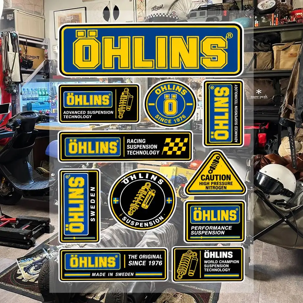 Ohlins Cute Anime Stickers Waterproof Vinyl Decals For Laptop Phone Case Notebook Luggage
