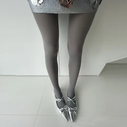 Kave 120g Grey Style Pressure Tights Women Autumn Body Shapeing Pantyhose 2024 Harajuku Streetwear Y2K Stocking