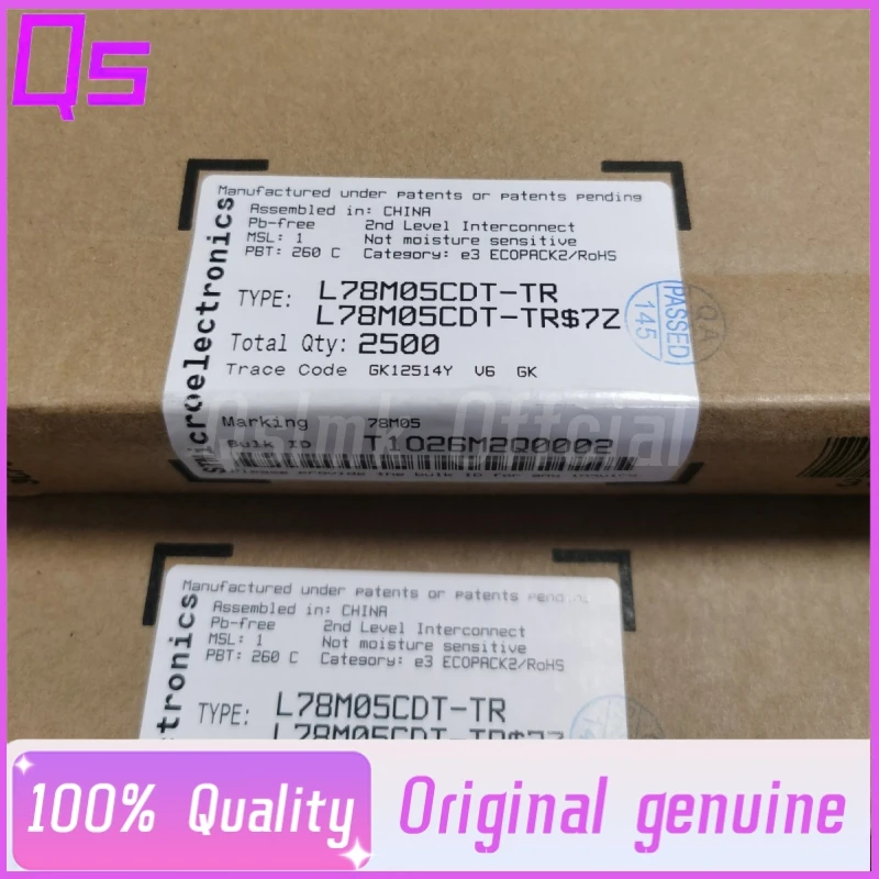 New Original L78M05CDT-TR L78M05CDT TO-252-2 Voltage Regulator Chipset